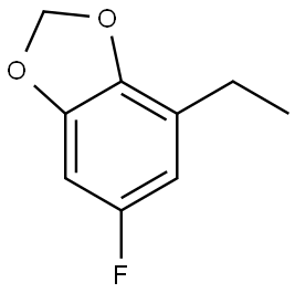 4-Ethyl-6-fluoro-1,3-benzodioxole 结构式