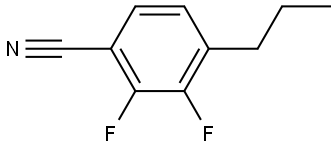 2,3-Difluoro-4-propylbenzonitrile 结构式