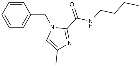 1-benzyl-N-butyl-4-methyl-1H-imidazole-2-carboxamide 结构式