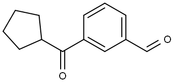 3-(Cyclopentylcarbonyl)benzaldehyde 结构式