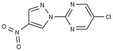 5-chloro-2-(4-nitro-1H-pyrazol-1-yl)pyrimidine 结构式