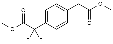 1,4-Benzenediacetic acid, α1,α1-difluoro-, 1,4-dimethyl ester 结构式