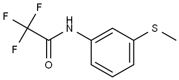 Acetamide, 2,2,2-trifluoro-N-[3-(methylthio)phenyl]- 结构式