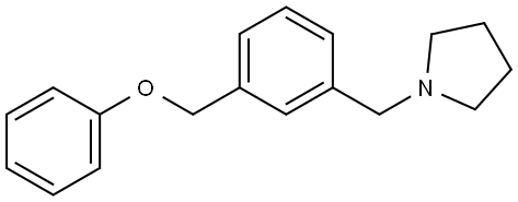 1-[[3-(Phenoxymethyl)phenyl]methyl]pyrrolidine 结构式