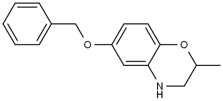 6-benzyloxy-2-methyl-3,4-dihydro-2H-1,4-benzoxazine 结构式