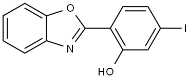 2-(Benzo[d]oxazol-2-yl)-5-iodophenol 结构式