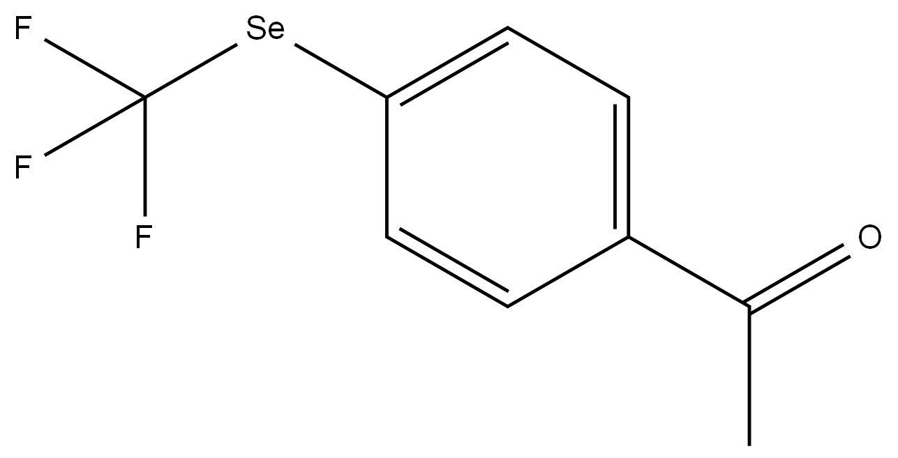 1-(4-((三氟甲基)硒基)苯基)乙-1-酮 结构式