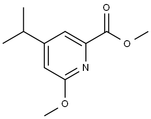 4-异丙基-6-甲氧基吡啶甲酸甲酯 结构式