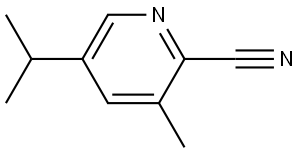 3-甲基-5-(异丙基)-2-氰基吡啶 结构式