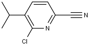 6-氯-5-(异丙基)-2-氰基吡啶 结构式