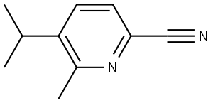 5-(异丙基)-6-甲基-2-氰基吡啶 结构式