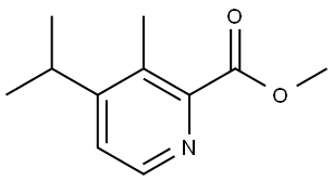 3-甲基-4-(异丙基)吡啶-2-羧酸甲酯 结构式