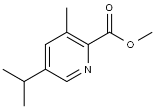 3-甲基-5-(异丙基)吡啶-2-羧酸甲酯 结构式