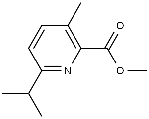 3-甲基-6-(异丙基)吡啶-2-羧酸甲酯 结构式