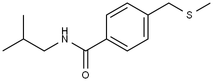 N-(2-Methylpropyl)-4-[(methylthio)methyl]benzamide 结构式