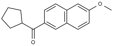 Cyclopentyl(6-methoxy-2-naphthalenyl)methanone 结构式