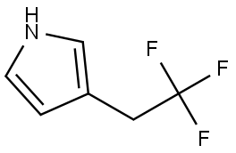 3-(2,2,2-三氟乙基)-1H-吡咯 结构式