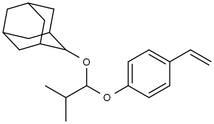 Tricyclo[3.3.1.13,7]decane, 2-[1-(4-ethenylphenoxy)-2-methylpropoxy]- 结构式