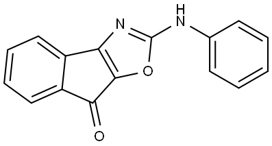 2-(Phenylamino)-8H-indeno[1,2-d]oxazol-8-one 结构式