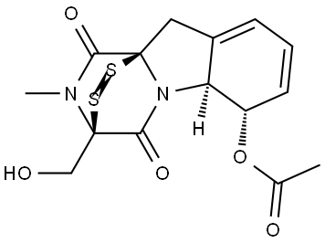 化合物 GLIOTOXIN MONOACETATE 结构式