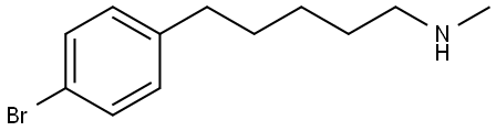 5-(4-bromophenyl)-N-methylpentan-1-amine 结构式