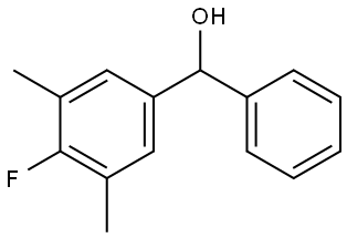 (4-fluoro-3,5-dimethylphenyl)(phenyl)methanol 结构式