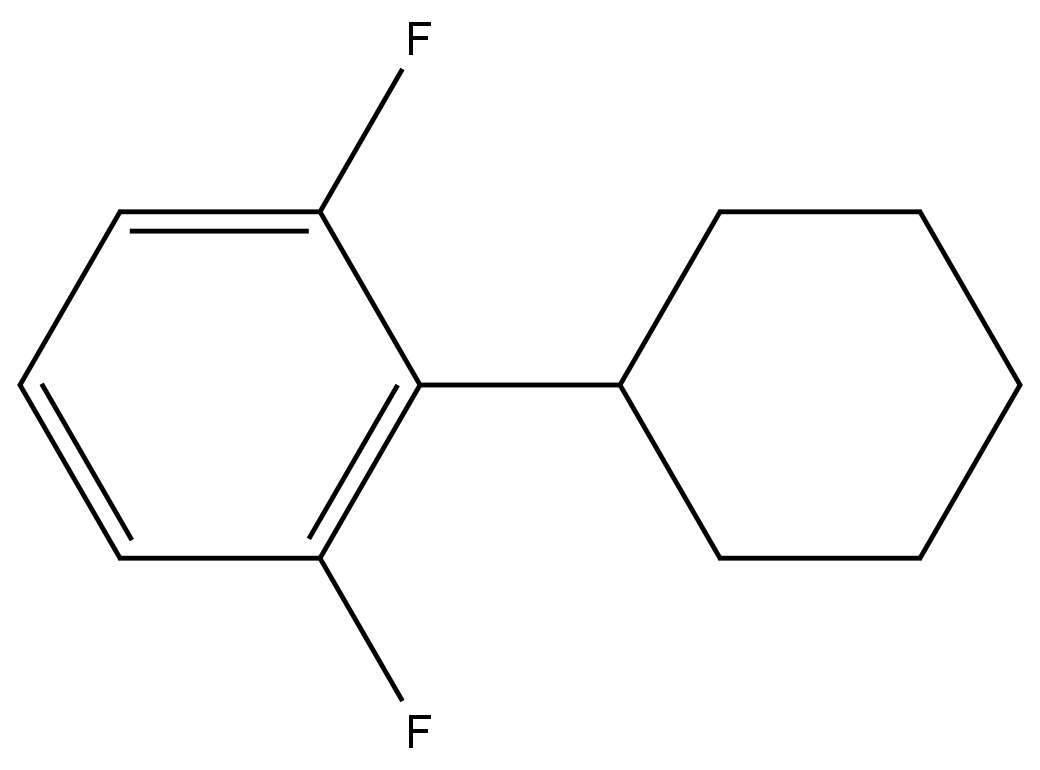 2-cyclohexyl-1,3-difluorobenzene 结构式