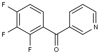 3-Pyridinyl(2,3,4-trifluorophenyl)methanone 结构式