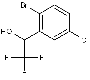 2-溴-5-氯-ALPHA-(三氟甲基)苄醇 结构式