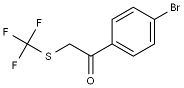 1-(4-Bromophenyl)-2-[(trifluoromethyl)thio]ethanone 结构式