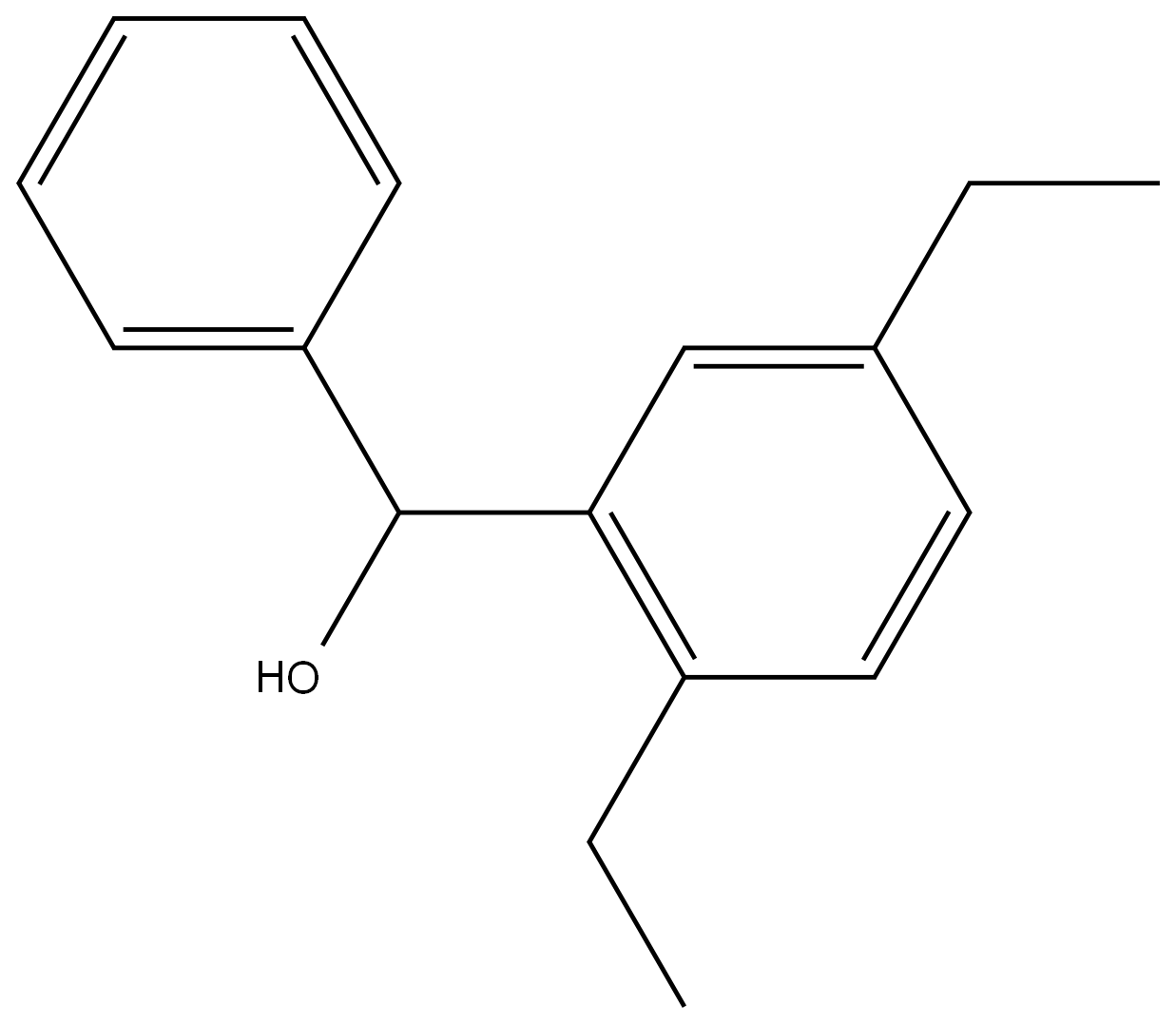 (2,5-diethylphenyl)(phenyl)methanol 结构式