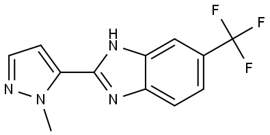 2-(1-甲基-1H-吡唑-5-基)-6-(三氟甲基)-1H-苯并[D]咪唑 结构式