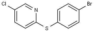 2-((4-bromophenyl)thio)-5-chloropyridine 结构式