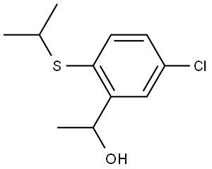 5-Chloro-α-methyl-2-[(1-methylethyl)thio]benzenemethanol 结构式