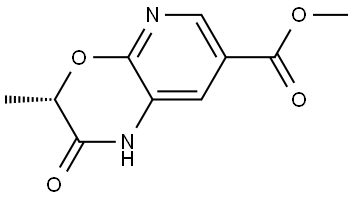 1H-Pyrido[2,3-b][1,4]oxazine-7-carboxylic acid, 2,3-dihydro-3-methyl-2-oxo-, methyl ester, (3S)- 结构式