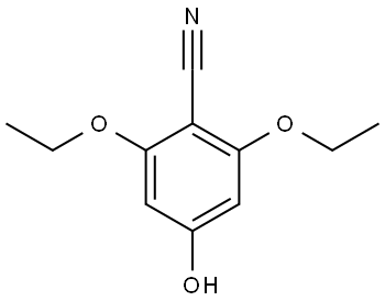 Benzonitrile, 2,6-diethoxy-4-hydroxy- 结构式