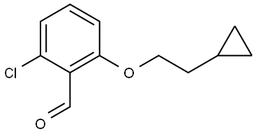 2-Chloro-6-(2-cyclopropylethoxy)benzaldehyde 结构式