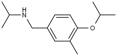 3-Methyl-4-(1-methylethoxy)-N-(1-methylethyl)benzenemethanamine 结构式