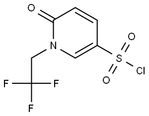 6-oxo-1-(2,2,2-trifluoroethyl)-1,6-dihydropyridine-3-sulfonyl chloride 结构式