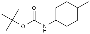 tert-butyl (4-methylcyclohexyl)carbamate 结构式
