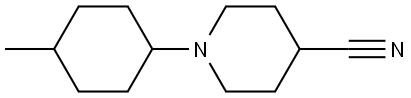 1-(4-methylcyclohexyl)piperidine-4-carbonitrile 结构式