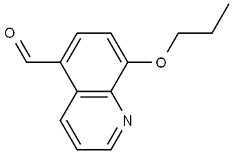 8-Propoxy-5-quinolinecarboxaldehyde 结构式