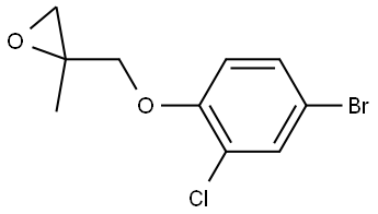 2-[(4-Bromo-2-chlorophenoxy)methyl]-2-methyloxirane 结构式