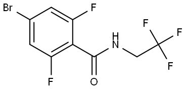 4-Bromo-2,6-difluoro-N-(2,2,2-trifluoroethyl)benzamide 结构式