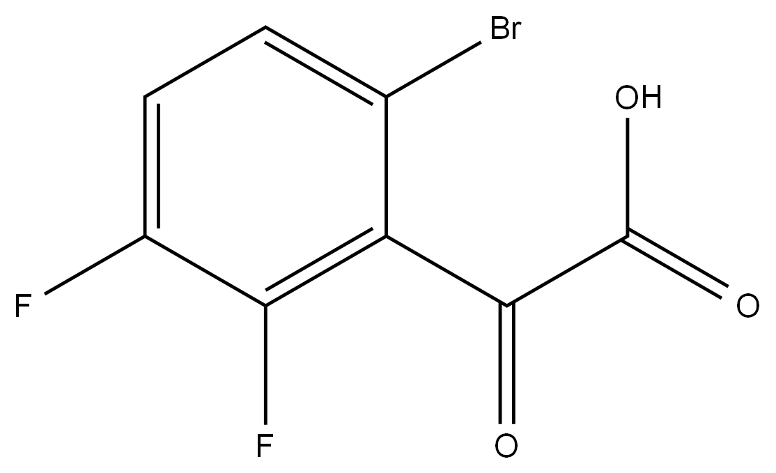 2-(6-bromo-2,3-difluorophenyl)-2-oxoacetic acid 结构式