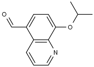 8-(1-Methylethoxy)-5-quinolinecarboxaldehyde 结构式