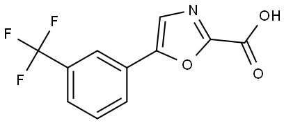 5-(3-Trifluoromethyl-phenyl)-oxazole-2-carboxylic acid 结构式