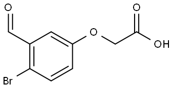 2-(4-bromo-3-formylphenoxy)acetic acid 结构式