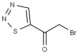 2-溴-1-(1,2,3-噻二唑-5-基)乙烷-1-酮 结构式