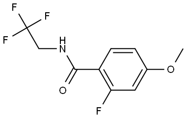 2-Fluoro-4-methoxy-N-(2,2,2-trifluoroethyl)benzamide 结构式